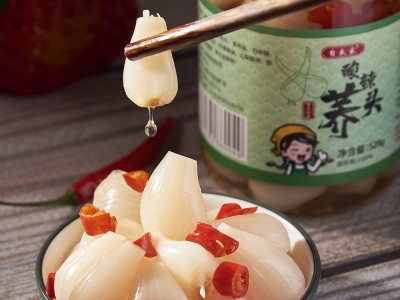 糖醋蒜腌的蒜独瓣蒜酸辣荞头瓶装腌制咸菜罐装下饭图3