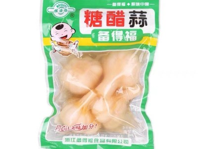 糖醋蒜200g整箱农家手工下饭酒菜学生家用开胃小包装糖蒜头批发图2