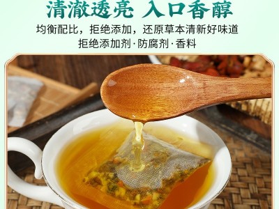 北京同仁堂菊花决明子枸杞金银花茶熬夜组合花茶独立包装批发代发图4