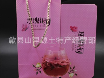 云南墨红玫瑰花茶10朵礼盒装大朵玫瑰花茶重瓣玫瑰花花草茶批发图5
