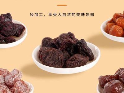 零食批发厂家散装休闲果干话梅杨梅西梅果脯批发袋装水果干散称图2