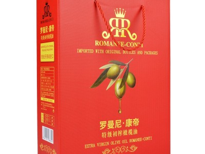 罗曼尼康帝橄榄油批发1L*2红色佳选礼盒1*16盒整箱进口植物油食用图5