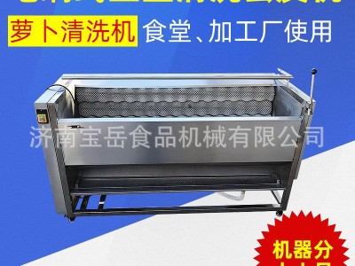 毛刷辊土豆芋头清洗去皮机 青白萝卜胡萝卜马蹄莲藕毛刷清洗机图3