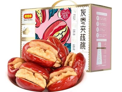 礼盒款好想你枣夹核桃770g混合装红枣夹心枣灰枣夹核桃年货送礼品图3
