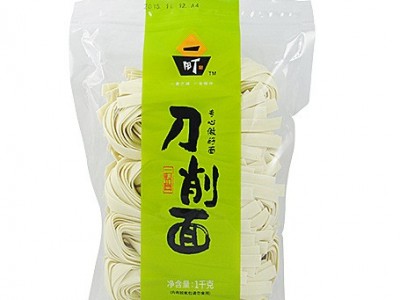 一町食品厂家直销1kg刀削面保鲜湿面袋装半干面条 批发代理图2