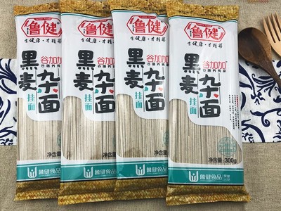 8袋4.8斤三口味杂面面条挂面300g/袋黑麦粗粮绿豆组合装CNTH图2