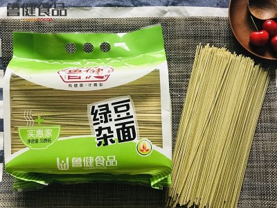鲁健1.75kg绿豆杂面面条粗粮挂面实惠装多口味图2