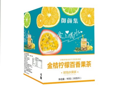 金桔百香果茶柠檬冷泡茶网红爆款手工vc水果茶青桔百香果茶代发图5