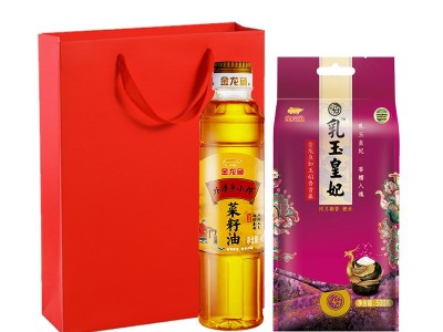 金龙鱼米面油套餐配礼袋调味杂粮宣传促销品集采批发婚庆拌手礼图3