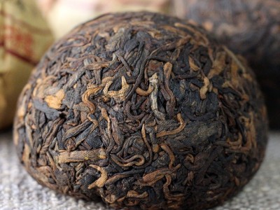 批发2019年云南凤凰沱茶普洱熟茶100克金芽沱黑茶茶叶图2