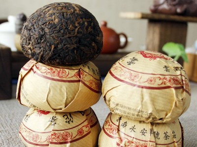 批发2019年云南凤凰沱茶普洱熟茶100克金芽沱黑茶茶叶图4