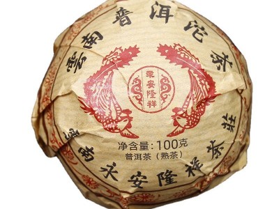 批发2019年云南凤凰沱茶普洱熟茶100克金芽沱黑茶茶叶图5