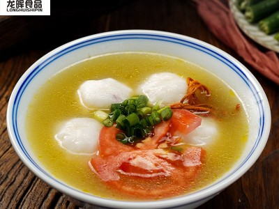 龙晖食品潮汕墨鱼丸海鲜丸子火锅烧烤麻辣烫食材批发500g/袋图3