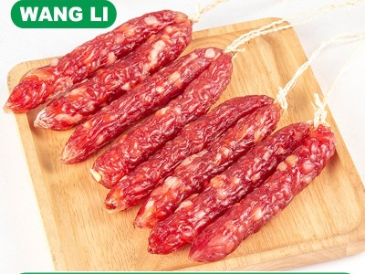 厂家批发旺利5kg广式腊肠 顺德腊味餐饮食材 广味香肠咸甜大切肉图3