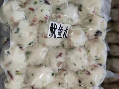 手打鱿鱼丸子500g/袋 麻辣烫火锅烧烤关东煮商用家用速冻食品批发图3