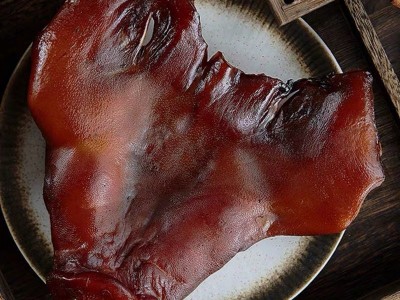 湖南腊肉正宗带鼻子猪脸肉柴火烟熏湖南特产湘西腊肉可真空500g图3