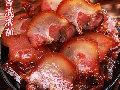 湖南腊肉正宗带鼻子猪脸肉柴火烟熏湖南特产湘西腊肉可真空500g图4