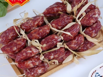 广式腊肠脆皮粒厂 广东特产腌制风干广式风味 腊味蒸饭 煲仔饭图3