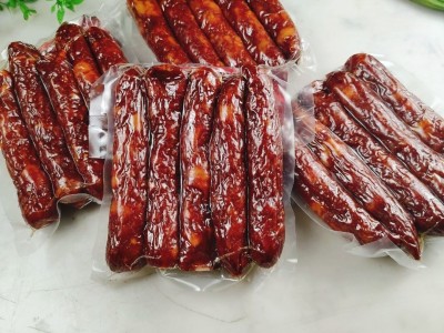 四川特产麻辣香肠500g纯肉正宗农家手工自制柴火烟熏腊肉 腊肠批发图5