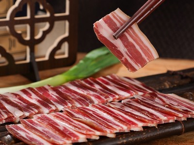 批发金贸五花咸肉250g非烟熏腊肉火腿无骨淡腌肉切片整块腌笃鲜图3
