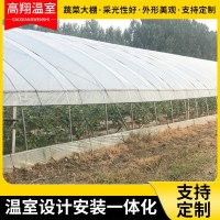 连体温室大棚农业花卉种植阳光智能温室养殖镀锌钢管大棚骨 架加工