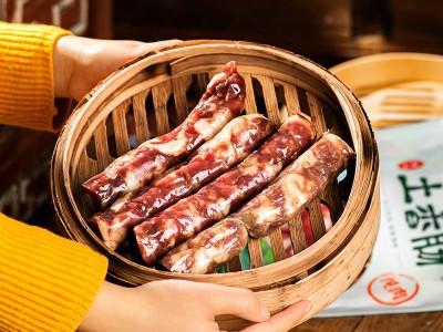 土香肠安徽特产预制菜正宗咸肉灌肠腊肠500g徽州特色腊味肉风干图4