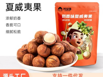 陈坚强海盐撞奶香味夏威夷果网红零食袋装一件代发坚果炒货图2
