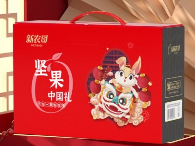 新农哥坚果中国礼礼盒网红零食组合袋装大礼包中秋送礼坚果礼盒图3