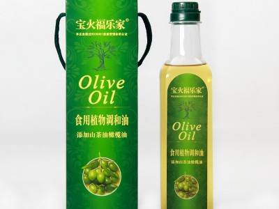 厂家生产批发山茶橄榄调和油带盒包装精美500ml瓶装植物食用油礼图2