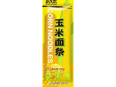北大荒早餐玉米面200g速食面条低脂肪粗粮挂面东北黄面条图5