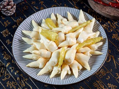 湖北特产400g袋装酸辣味泡藕尖泡藕带泡椒藕芽凉菜下饭菜整箱批发图2