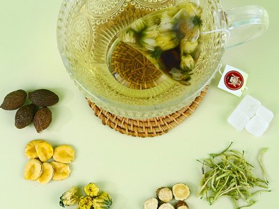 胖大海菊花茶 罐装花罐铁罐罗汉果甘草三角包花茶润茶 代加批发图4