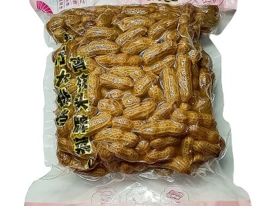 馋趣小巷卤汤花生五香味话梅味水煮盐水花生1000g试吃装图2