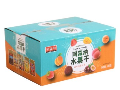 232g阿森纳水果干草莓干芒果干杨梅李干果脯蜜饯袋装零食礼盒十包图4