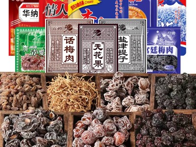 华纳牌蜜饯果干梅子组合西梅酸乌梅酸梅肉话梅肉话梅雪梅零食图3
