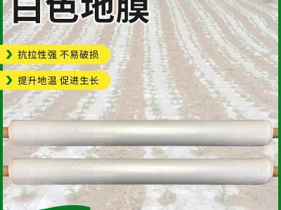 厂家农用白地膜 加厚白色地膜 保温保湿塑料薄膜 种植白色地膜图1