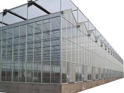 连栋薄膜温室工程 智能温室农业用抗寒保温玻璃温室 大棚配件批发图5
