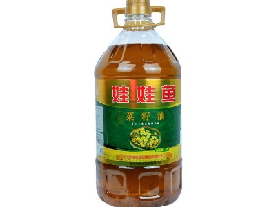 娃娃鱼醇香菜籽油 物理压榨非转基因菜籽油 5L桶装家用食用油批发图5