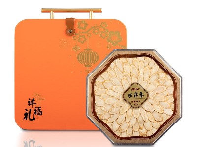 加拿大西洋参瓜子片八角礼盒装西洋参斜片花旗参整支切片过年送礼图5