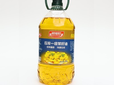 润福旺压榨一级菜籽油厂家直供5L物理压榨食用油图1