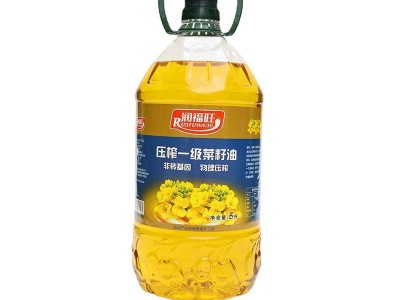 润福旺压榨一级菜籽油厂家直供5L物理压榨食用油图5