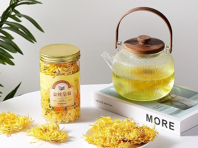 菊花茶罐装金丝皇菊22克菊花一朵一杯花草茶黄山大金丝皇菊批发图3