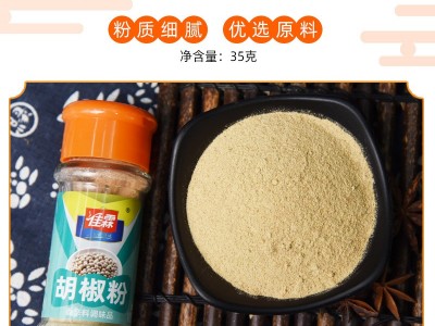 佳霖胡椒粉35g*3白胡椒煲汤烧烤粉料家用厨房调味料 增香提味瓶装图3