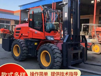 多用途农业途越野叉车 铲车装载机 四驱一体式越野叉车厂家供应图1
