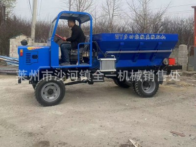 农用三轮撒肥车抛洒均匀乘坐式撒粪车自走式农田撒肥车撒肥机供应图5