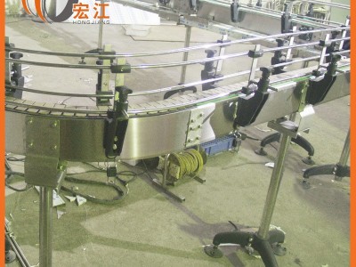 厂家非标定制牛奶软包装产品输送线 饮料输瓶输箱承重链板输送机图4