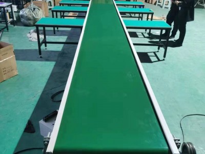爬坡皮带上料机 带裙边挡板皮带输送机 装车斜坡皮带提升机图5