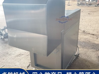 大型高速全自动砍排机 牛排冻肉切块机 连续式五花肉培根切片机图5