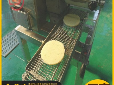 全自动圆形牛肉饼成型机 汉堡肉饼成型机 山源100型肉饼机价格图3