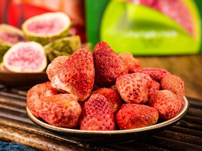 焙盈冻干草莓干脱水果干果蔬干果雪花酥牛轧糖原料50袋/箱图2